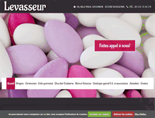 Tablet Screenshot of confiserie-levasseur.com
